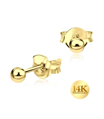 14K Gold Stud Earring 14KY-STS-6154 (MOQ 10 pcs)